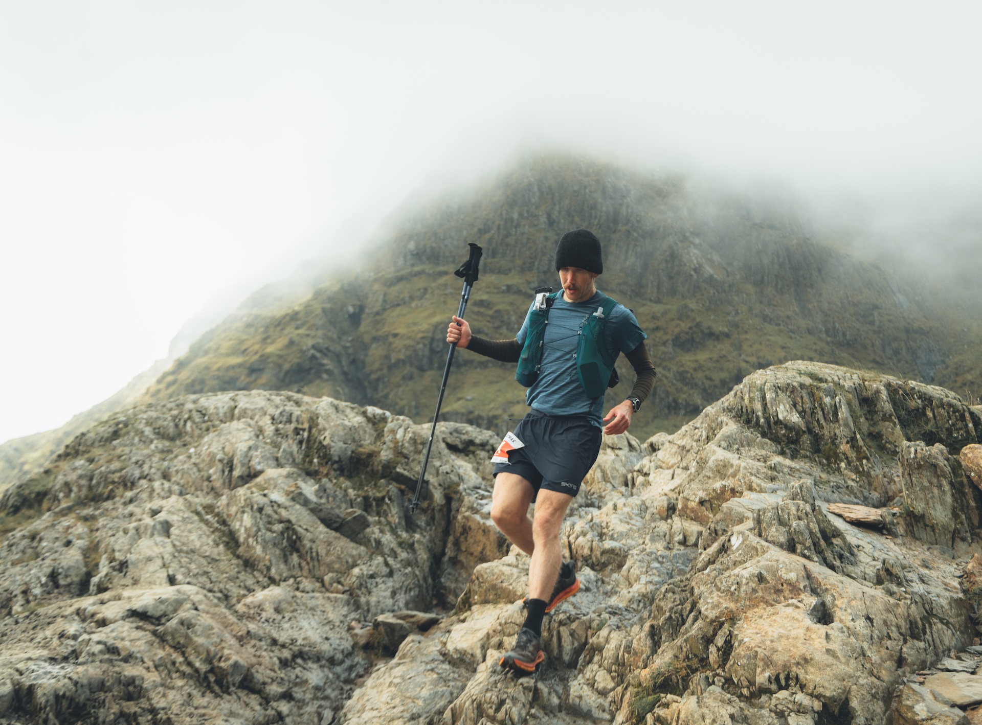 Yr Wyddfa Ultra 100 Mile Race - descending yr wyddfa / Snowdon